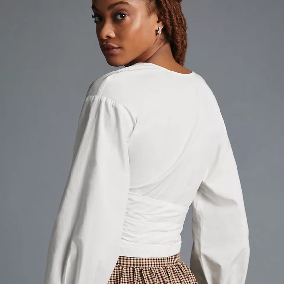 Sunday in Brooklyn Wrap-Front Blouse NWT S - Picture 4 of 6